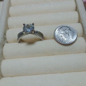 Double cross band silvertoned